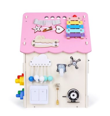 2Kids Toys Activity Board Häuschen Rosa