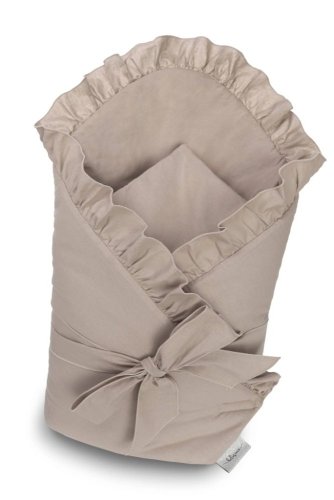 BELISIMA Pure cotton swaddle with coconut removable insert Latte 75x75 cm