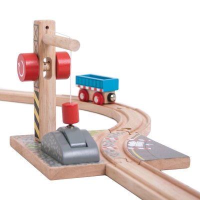 Bigjigs Rail Kran mit Kies