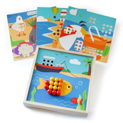 Bigjigs Toys Drveni mozaik Plaža