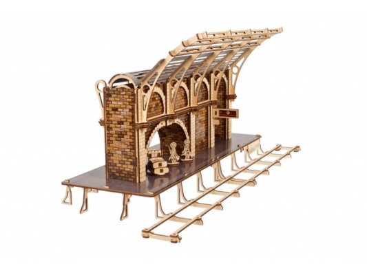 Ugears Drewniane Puzzle Mechaniczne 3D Harry Potter - Peron Kolejowy