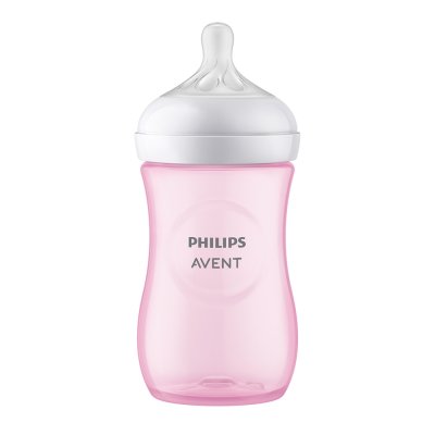 Philips AVENT Bottle Natural Response 260 ml, 1m+, pink