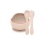 PETITE&MARS Set de sufragerie silicon TAKE&MATCH 2 buc bol + tacâmuri Desert Sand 6m+