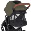 PETITE&MARS Carrinho esportivo Street2 Air Black Iron Green + bolsa PETITE&MARS Jibot FREE