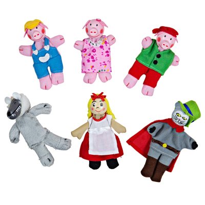 Bigjigs Toys Pacynki na palce Postacie z bajek