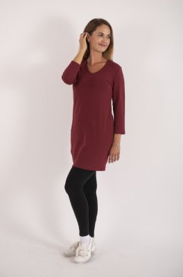 Obleka smyk 3/4 rokav Outlast® - bordo