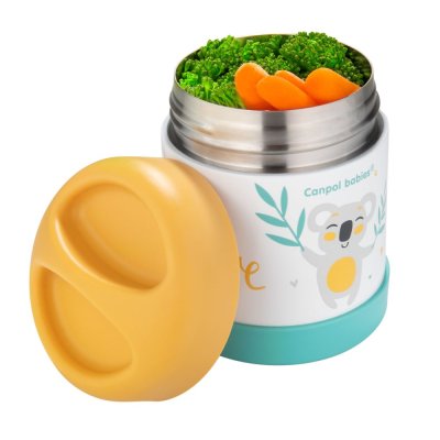 CANPOL BABIES Thermoskanne für Lebensmittel Exotische Tiere 300 ml