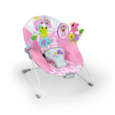 BRIGHT STARTS Pink Paradise™ vibrating lounger 0m+ up to 9 kg