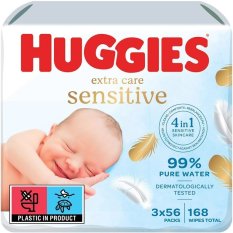 HUGGIES® Мокри кърпички Extra Care Triplo 56x3 бр