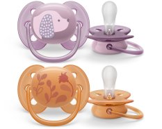 Philips AVENT Залъгалка Ultrasoft Premium Animal 6-18м момиче, 2 бр