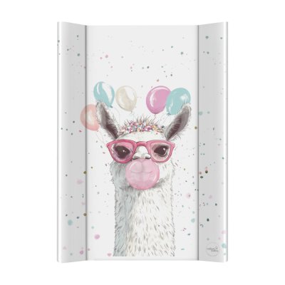 CEBA BABY Wickelauflage 2-seitig weich (50x70) Basic Crazy Lama