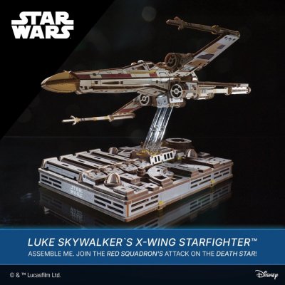 Ugears 3D mechanisches Holzpuzzle Star Wars Luke Skywalker X-Wing Sternenjäger