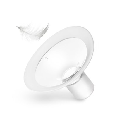 NENO Brusthaube aus Kunststoff mit Verbindungsstück für Neno Milchpumpen 24mm