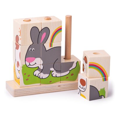 Bigjigs Baby Cubi da Infilare Animali