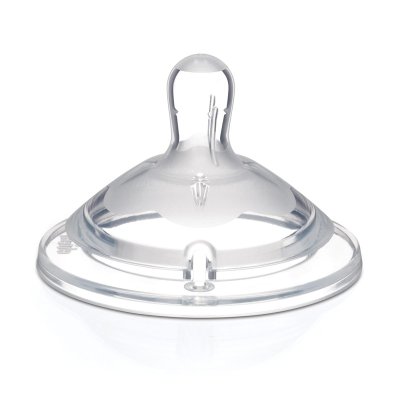 CHICCO Sauger für Natural Feeling Flasche Silikon schneller Durchfluss 6m+ 2 Stk.