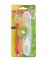 NUBY Silicone spoon with long handle and packaging 1 pc, 6 m+, red