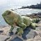 Rappa Iguana di peluche verde 70 cm ECO-FRIENDLY