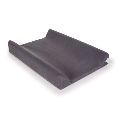 CEBA BABY Wickelauflagenbezug 50x70-80 cm 2 Stk. Dunkelgrau+Hellgrau