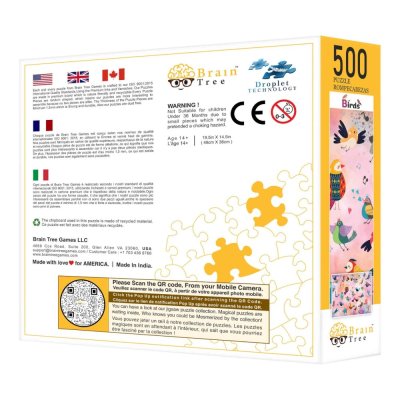 Brain Tree Puzzle Märchenvögel 500 Teile