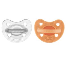 CHICCO Schnuller Physio Luxe orange/grau 6-16m, 2 Stk