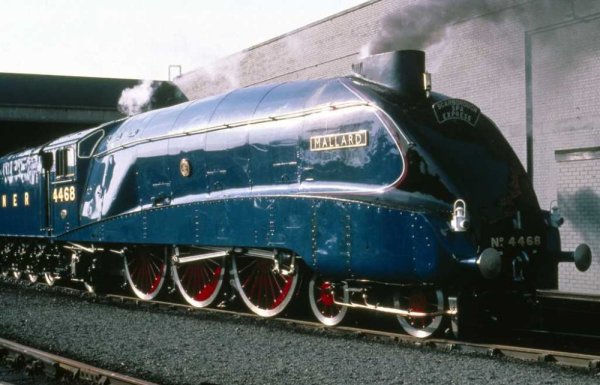 Bigjigs Rail Hölzerne Nachbildung der Mallard Lokomotive + 3 Schienen