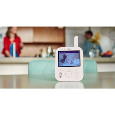 Philips AVENT Chůvička dětská video SCD891/26+NATTOU Uspáváček 4v1 Sleepy Bear Pale Brown 0m+