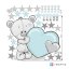 Removable children's wall sticker - Bear with a name