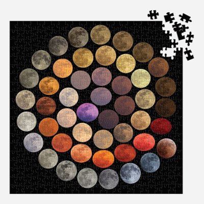 Galison Puzzle Farben des Mondes 500 Teile