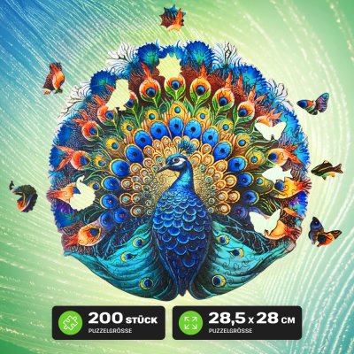 EscapeWelt Drewniane puzzle Paw 200 elementów