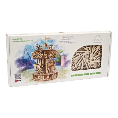 Ugears Puzzle 3D in legno meccanico Giostra