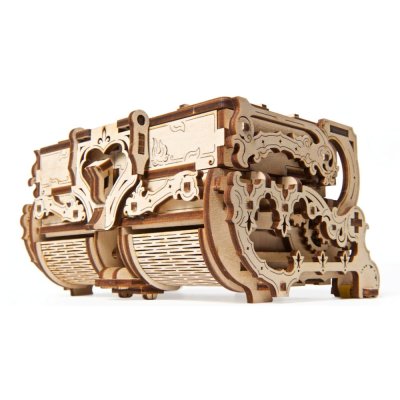 Ugears Drewniane Puzzle Mechaniczne 3D Antyczna Szkatułka na Biżuterię