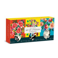 Galison Kitty McCall 120 Piece Puzzle Set 3-in-1