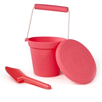Bigjigs Toys Secchiello da spiaggia rosa scuro