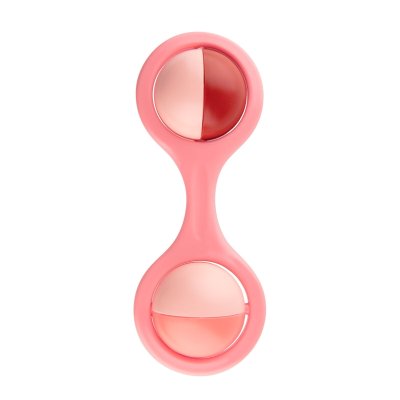 CANPOL BABIES Dumbbell rattle with rotating elements pink