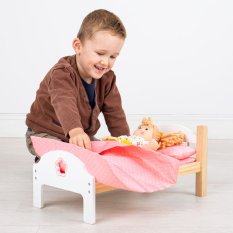 Bigjigs Toys Houten poppenbed