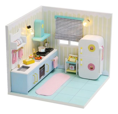 2Kids Toys miniaturi de căsuță Bucătărie veselă