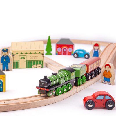 Bigjigs Rail Tren de madera Flying Scotsman