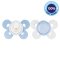 CHICCO Physio Comfort Silikon Schnuller 2-6m Junge - Bär/Punkte 2 Stk.