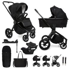 MUUVO SET Kolica 4u1 Quick SE 2 Chromium black set + CBX By CYBEX Aton B2 i-Size + baza