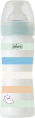 CHICCO Biberon Bien-être silicone 250 ml garçon