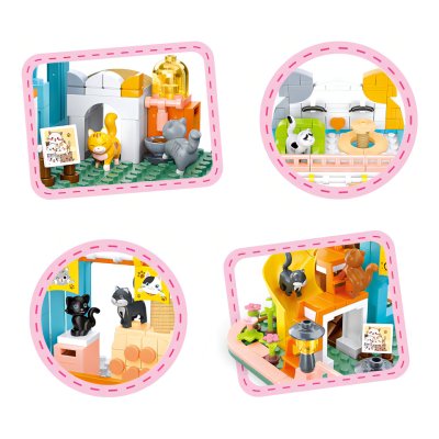 Sluban Girls Dream M38-B1089 Casa con Nueve Gatos