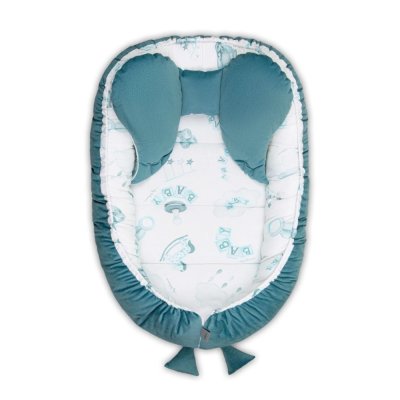 BELISIMA Dubbelsidig bomull Baby Boy nest 85x55 cm