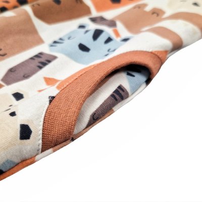 Bluza podszyta Outlast® - zwierzątka kolorowe/jasnobeżowy