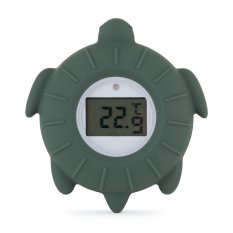 PETITE&MARS Silikon Digital Thermometer Turtle Terry Misty Green 0m+