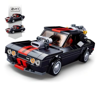 Sluban Model Bricks M38-B1085 Voiture de course de rue 2 en 1