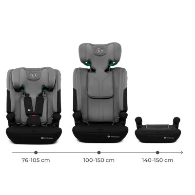 KINDERKRAFT Autosedačka I-Comfy i-Size (76 do 150 cm) Dark Grey