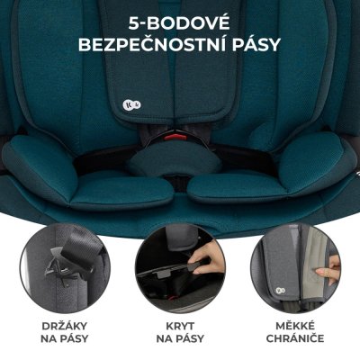 KINDERKRAFT Bilbarnstol Oneto3 i-Size 76-150cm + Isofix Harbor blå