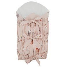EKO Envoltorio con cordones con inserto de coco extraíble My farm Powder pink 75x75 cm