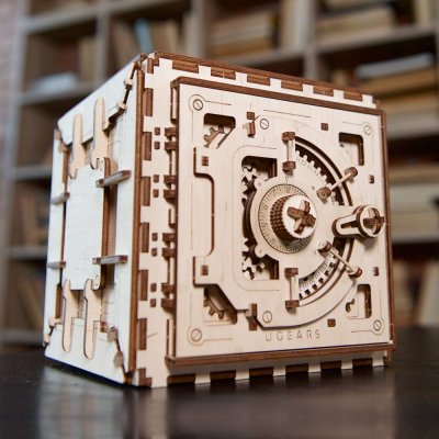 Ugears 3D Holzmechanik Puzzle Safe