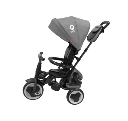 QPLAY Rowerek trójkołowy Rito eva plus Grey, wiek 10-72 miesiące